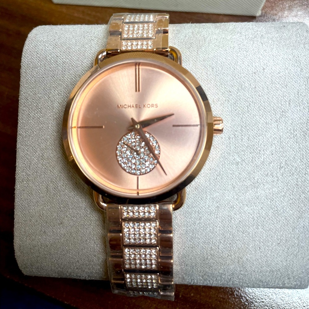 Michael Kors Rose Gold watch. New with tags and box.